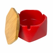 Red Ceramic Ashtray