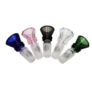 RIBBED CONE GLASS BOWL - 14MM