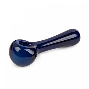 Red Eye Glass - 4.5" Spoon Hand Pipe Blue (Red Eye Glass) - Blue