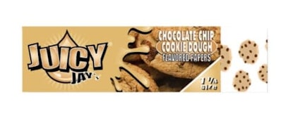 Juicy Jay's 1.25 size rolling papers - chocolate chip cookie dough