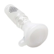 14MM WHITE HEAVY CONE BOWL REPLACEMENT | KARMA GLASS
