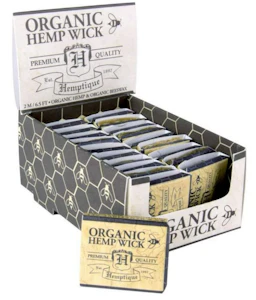 Hempwick - Hemptique Beeswaxed Hemp Cord (Hemp Wick) 2 meter roll
