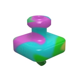HUMBLE + FUME - Silicone Karb Kap by PieceMaker Gear - Lolipop swirl