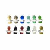 Coloured Ball Glass Carb Cap