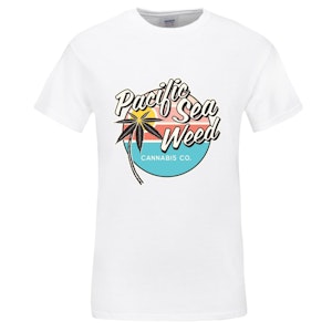 Pacific Sea Weed Cannabis Co. - PSW Logo - White T-Shirt - XL