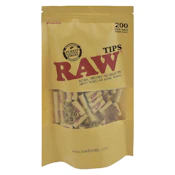Natural Unrefined Pre-Rolled Tips 200 Pack Rolling Papers Cones and Filters