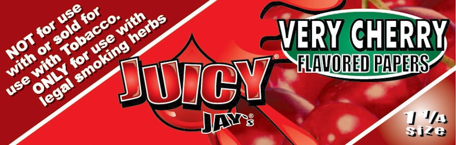 Juicy Jay's - Very Cherry 1 /1/4" Rolling Papers