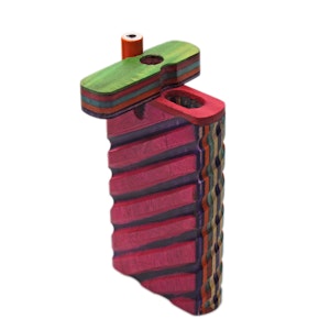 Genuine Pipe Co - Genuine Pipe Co Large Grooved Dugout - Rainbow/Various Colours