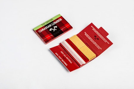 Canadian Lumber - Greens - Pure Hemp 1.25" Rolling Papers