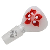14mm Karma Glass Flower Bowl - Red