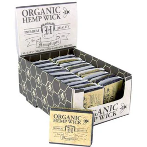 Humble and Fume  - Beeswaxed Hemp Cord (Hemp Wick) by Hemptique