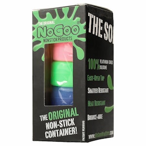 NoGoo - NoGoo Non Stick Silicone Containers - 5pk