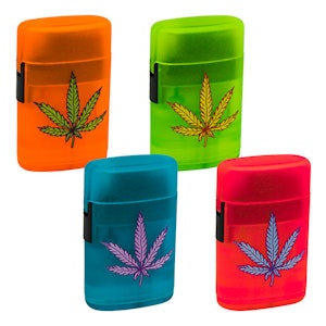 Maple Craft - Duca - Mega Jet Hemp Design Glow Series Lighter - Duco Slant Jet Torch Deluxe Rain Series Lighter