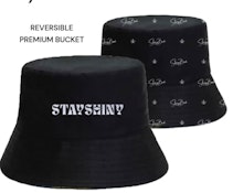 ShinyBud - STAYSHINY Reversible Bucket Hat - Black Reversible
