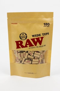 Raw - Raw pre-rolled Tips - 180  count Wide