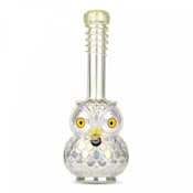 Retro Glass - 12" Platinum Owl Bong