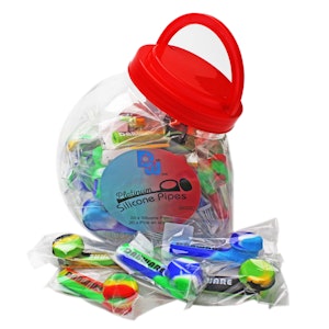  Dabware - Silicone Pipe Dabware Platinum LONG w/Glass Bowl