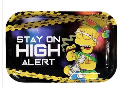 Smoke ardenal - High Alert Metal Rolling Tray - Medium