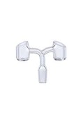 Hoss Glass Double Bucket Quartz Banger 14mm Male 90 Degree