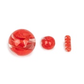 GEAR PREMIUM Terp Slurper Heat Bead & Carb Cap Set various colours- Red set