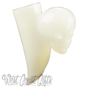 Finger Claw Dabber W/Skull- White