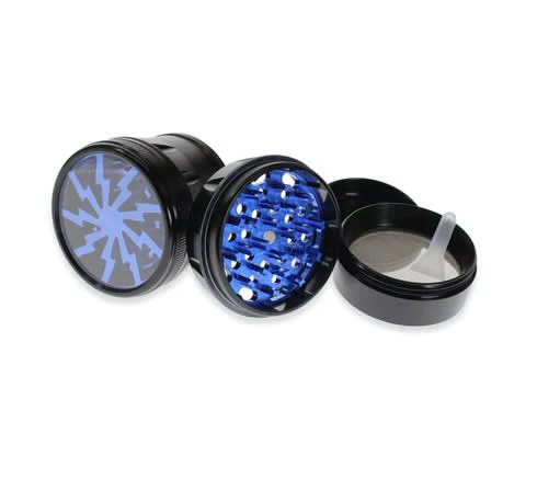 Unbranded - Lightning Bolt Grinders - 2.5" - Multi-Coloured - Black Main Image