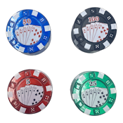 POKER CHIP METAL GRINDER - 3 Piece