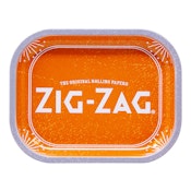 Orange Metal Medium Rolling Tray
