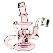 Shatter'd Glassworks Mini Recycler 5" Pink