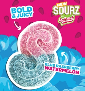Spinach - Blue Raspberry Watermelon (5 x 2mg) - SOURz by Spinach
