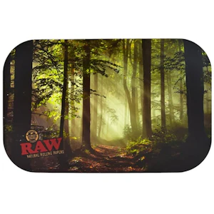 Maq distributors - Raw Smokey Trees Rolling Tray Cover Small - 11x7"