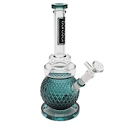 11" Crystal Ball Base Bong Smoke Green