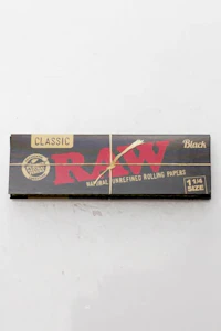 OWS Accessories - 11/4 RAW Black Natural Unrefined Rolling Paper