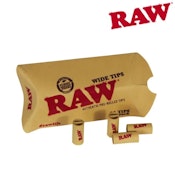 RAW Pre-Rolled Unbleached Tips - Wide