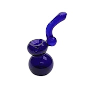 7" Tree Glass Bubbler Showerhead Sherlock - Blue
