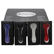 4" Genuine Pipe Co Colour Corkscrew Glass Pipe - Assorted Colours
