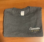 Cannabis Stop Inc Cotton T-Shirt (Grey)