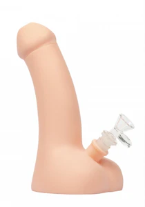 West coast.Gifts - LIT Silicone 9" Tall Head Honcho Water Pipe Peach