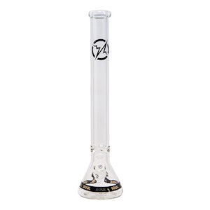 SOUL GLASS - 24" SOUL 9MM BEAKER - RED