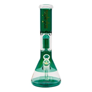 Maple Craft - 14"  GREEN TIRE PERCOLATOR BONG