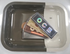OCB Rolling Tray Small + 1 1/4 OCB Rolling Paper Bundle - - Assorted Kits