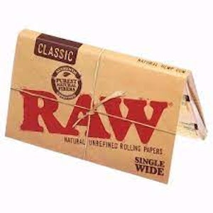 RAW - RAW SINGLE WIDE DOUBLE WINDOW ROLLING PAPERS
