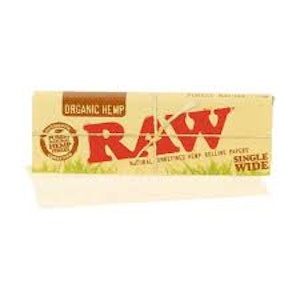 RAW - 1 1/4" RAW ORGANIC NATURAL UNREFINED HEMP PAPERS