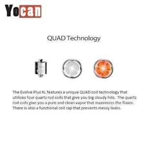 Yocan - Yocan Quad Quartz Evolve Plus XL Coil