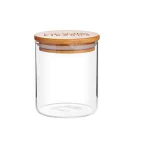 HUMBLE AND FUME - Piranha Glass Storage Jar with Bamboo Lid | Large 400ml