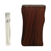Wood Dugout w/Glass Bat