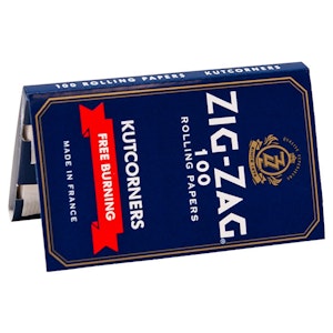 Maple Craft - ACC - Zig Zag Papers - Blue Kutcorners Free Burning Single Wide Rolling Paper