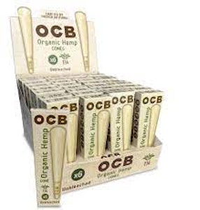 SMOKE ARSENAL - OCB 1.25 ORGANIC HEMP CONES W/TIPS