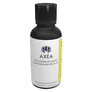 AXEA - THC-Free Be well CBG Isolate Oil 30ml Oils