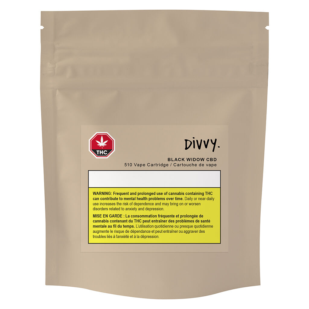 Divvy -Black Widow - CBD -510 -1g